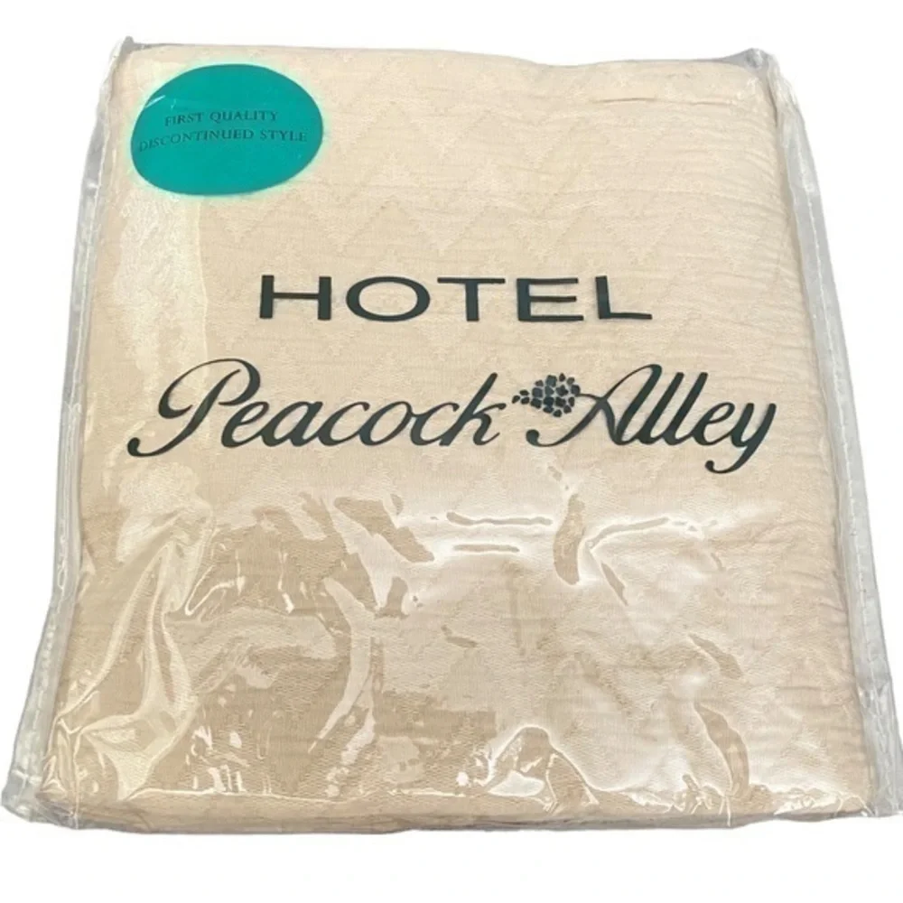 Peacock Alley Pillow Sham Turkish Cotton NEW Tan Zig Zag